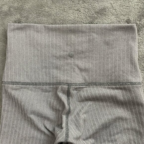 Lululemon Leggings Womens 4 Wunder Under Pant Heathered Herringbone Athleisure - Picture 12 of 12